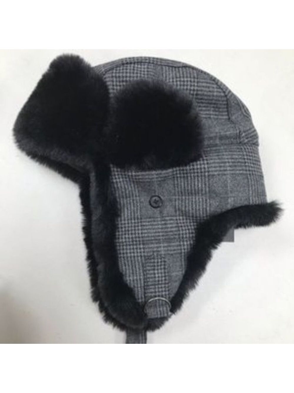 Stewart of Scotland Wool Blend Faux Fur Bomber Hat